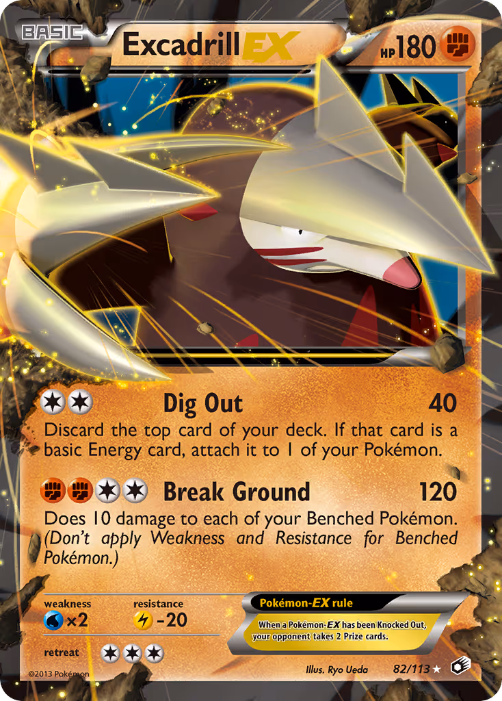 Excadrill-EX 82/113 Pokemon card