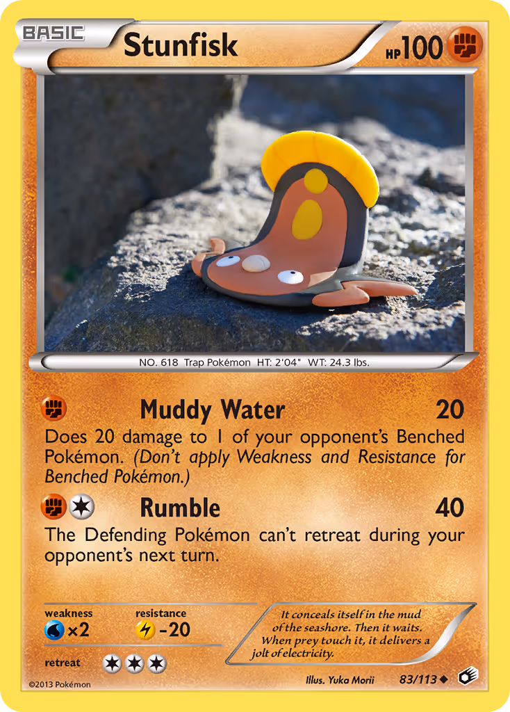 Stunfisk 83/113 Pokemon card
