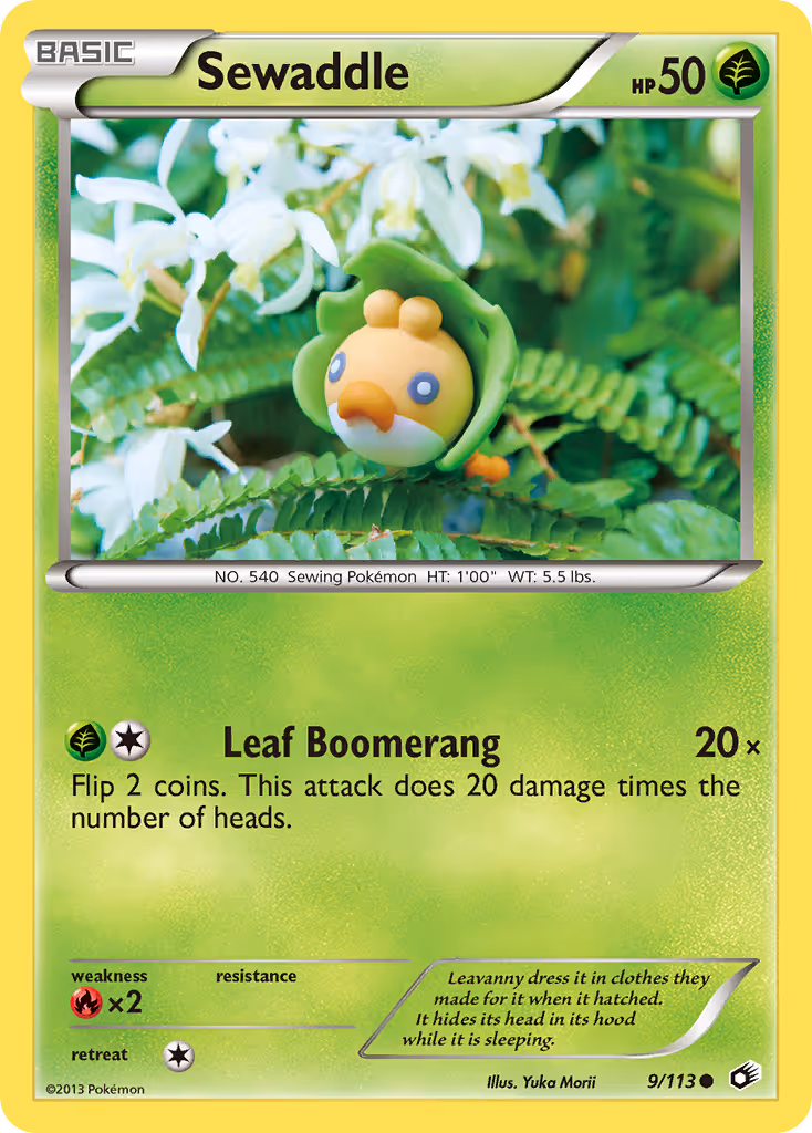 Sewaddle 9/113 Pokemon card