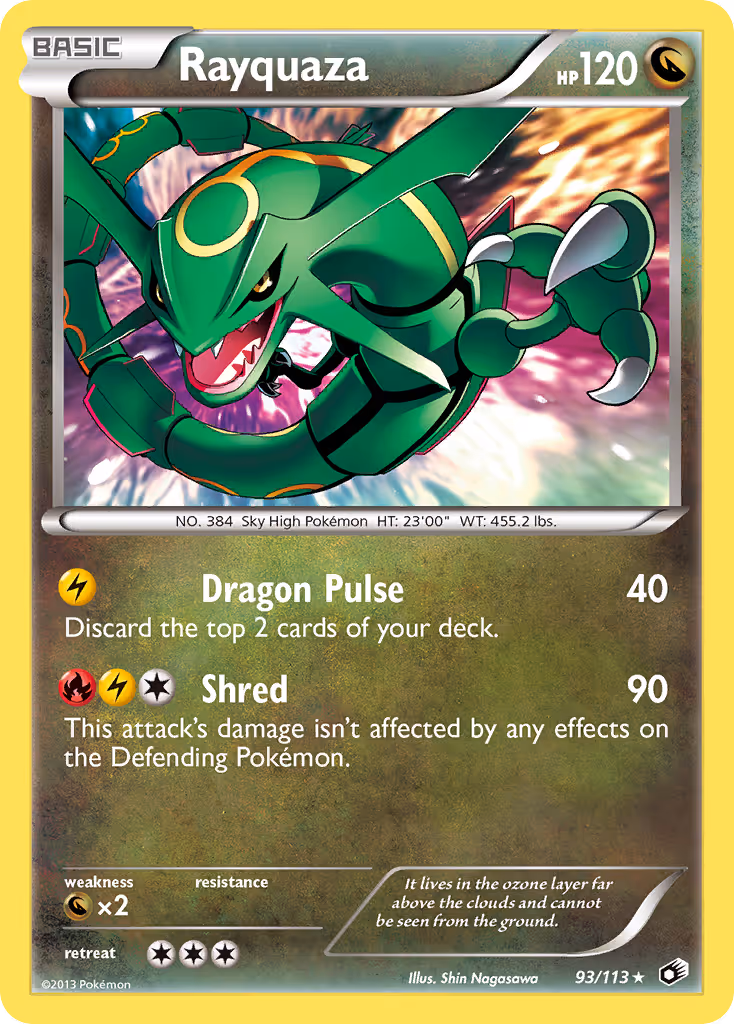 Rayquaza 93/113 Pokemon card
