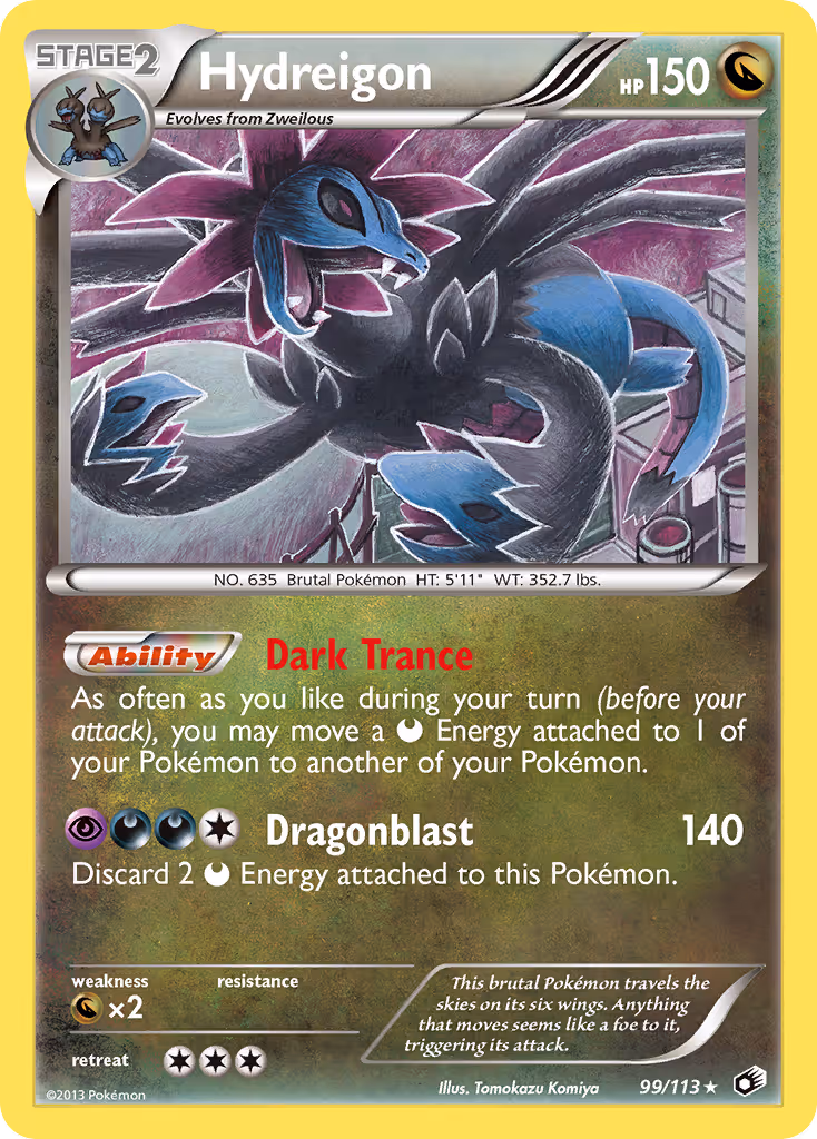 Hydreigon 99/113 Pokemon card