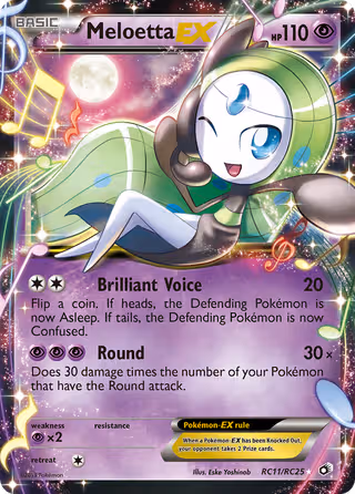 Meloetta-EX RC11 Pokemon card
