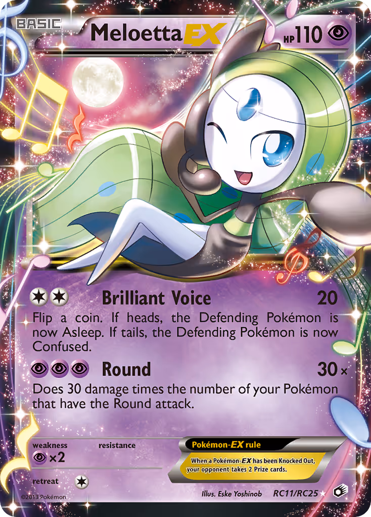 Meloetta-EX RC11 Pokemon card