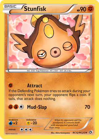 Stunfisk RC12 Pokemon card