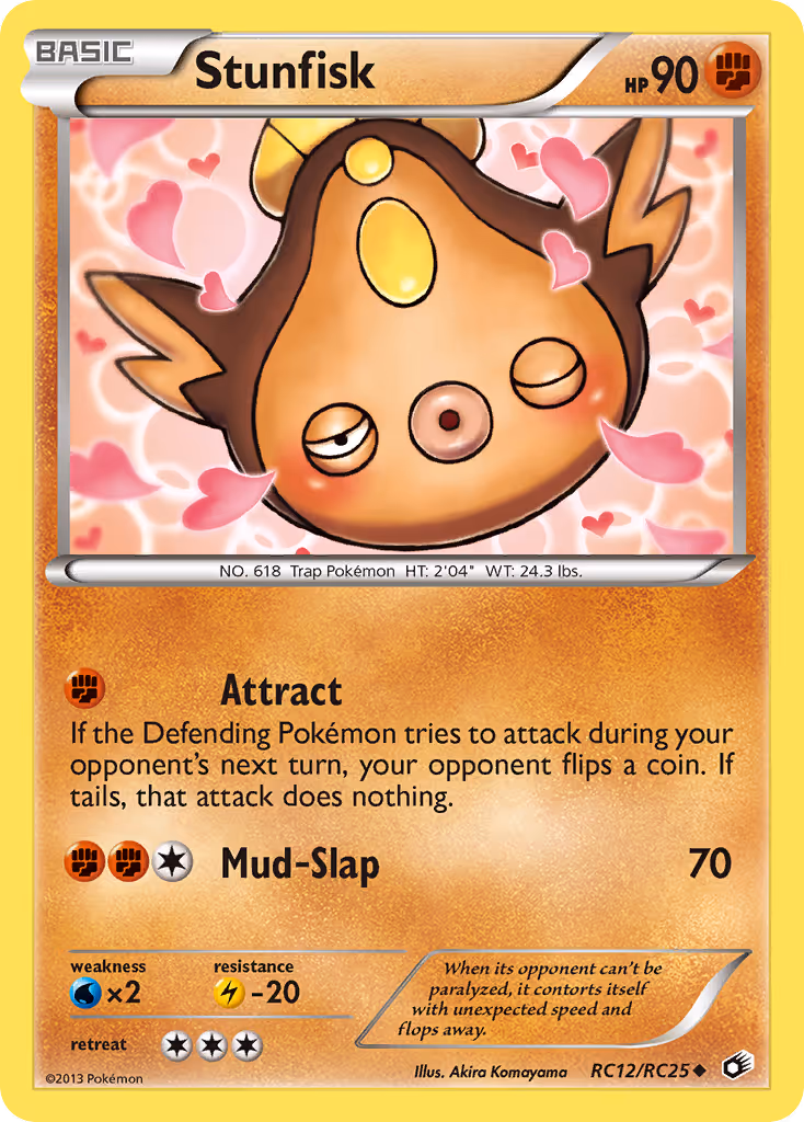 Stunfisk RC12 Pokemon card