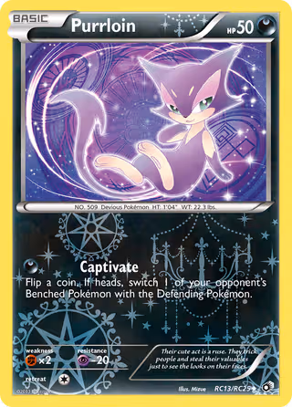 Purrloin RC13 Pokemon card