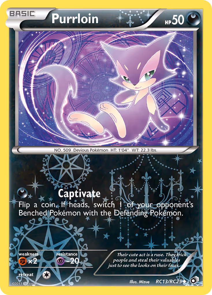 Purrloin RC13 Pokemon card