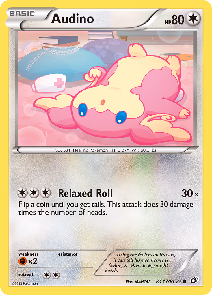 Audino RC17 Pokemon card