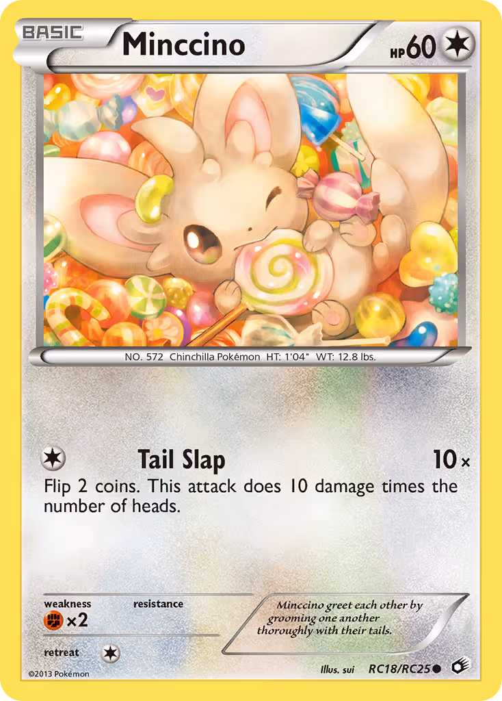 Minccino RC18 Pokemon card