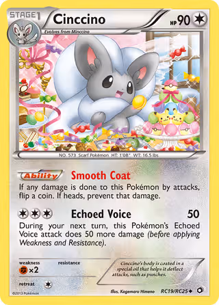 Cinccino RC19 Pokemon card