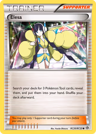 Elesa RC20 Pokemon card