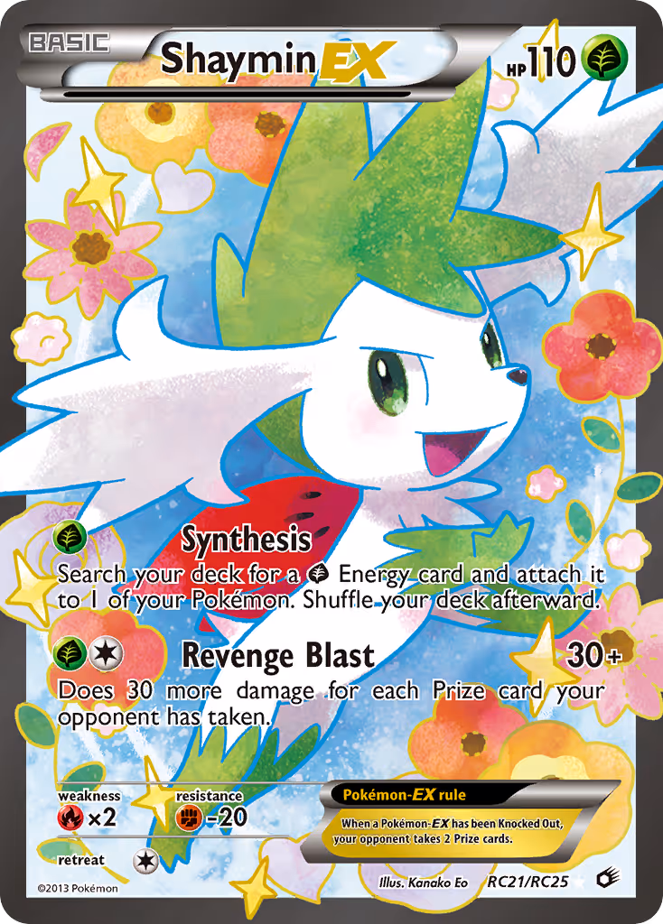 Shaymin-EX RC21 Pokemon card