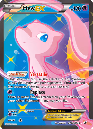 Mew-EX RC24 Pokemon card