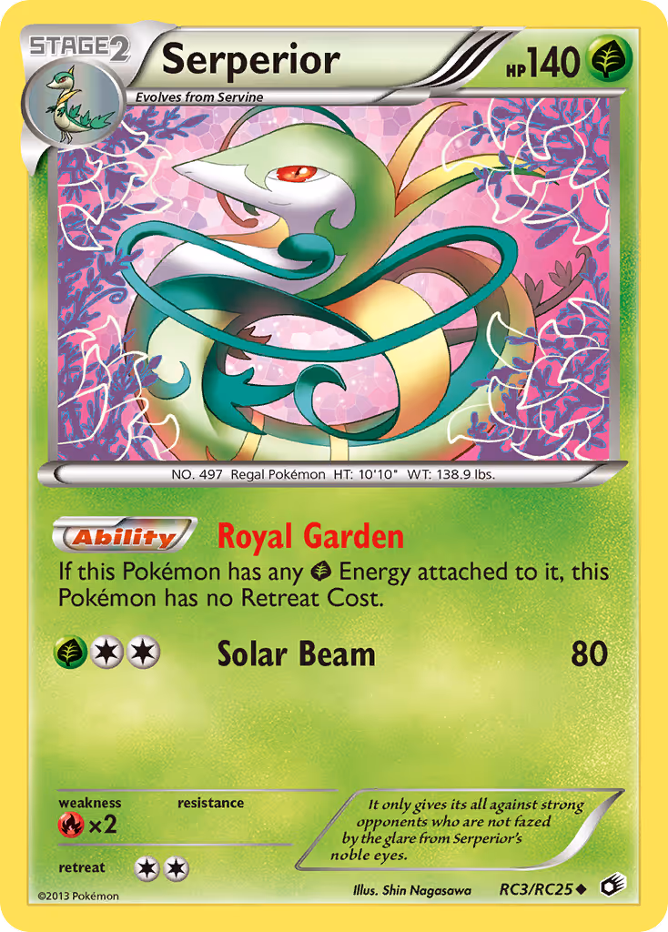 Serperior RC3 Pokemon card