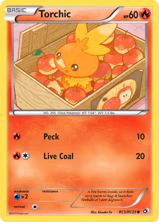 Torchic RC5 Pokemon card
