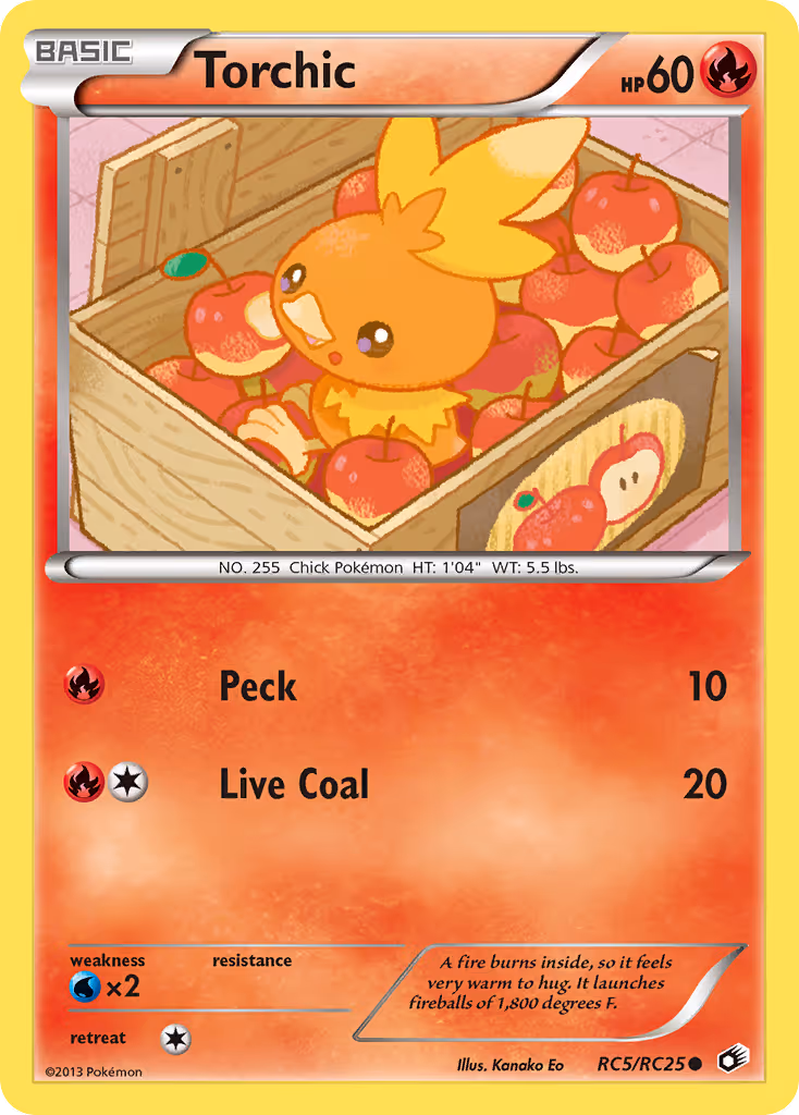 Torchic RC5 Pokemon card