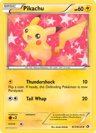 Pikachu RC7 Pokemon card