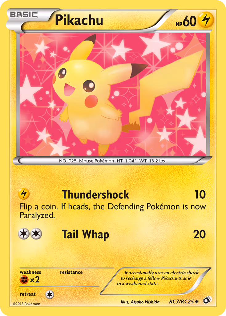 Pikachu RC7 Pokemon card