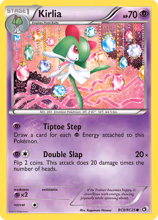 Kirlia RC9 Pokemon card