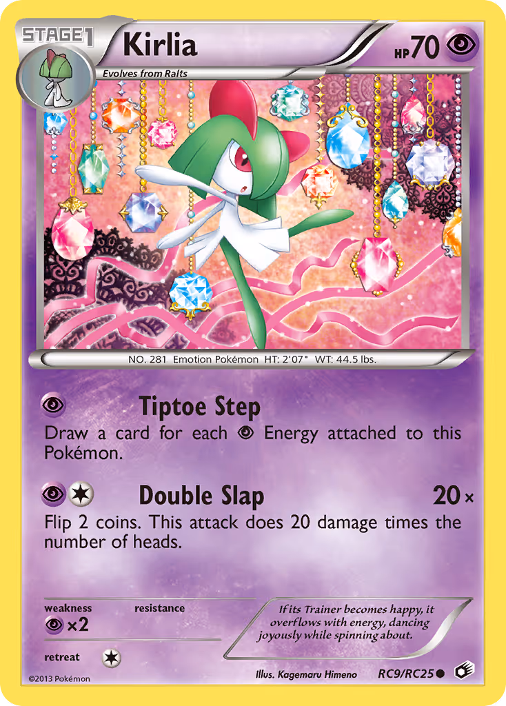Kirlia RC9 Pokemon card