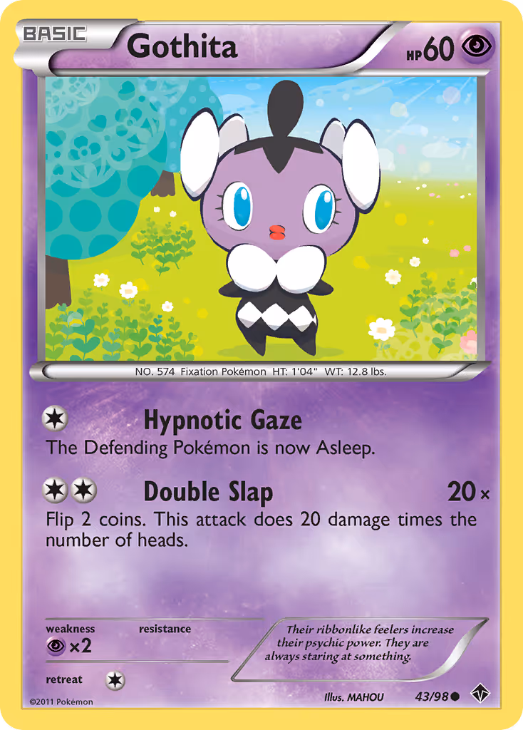 Gothita 43/98 Pokemon card