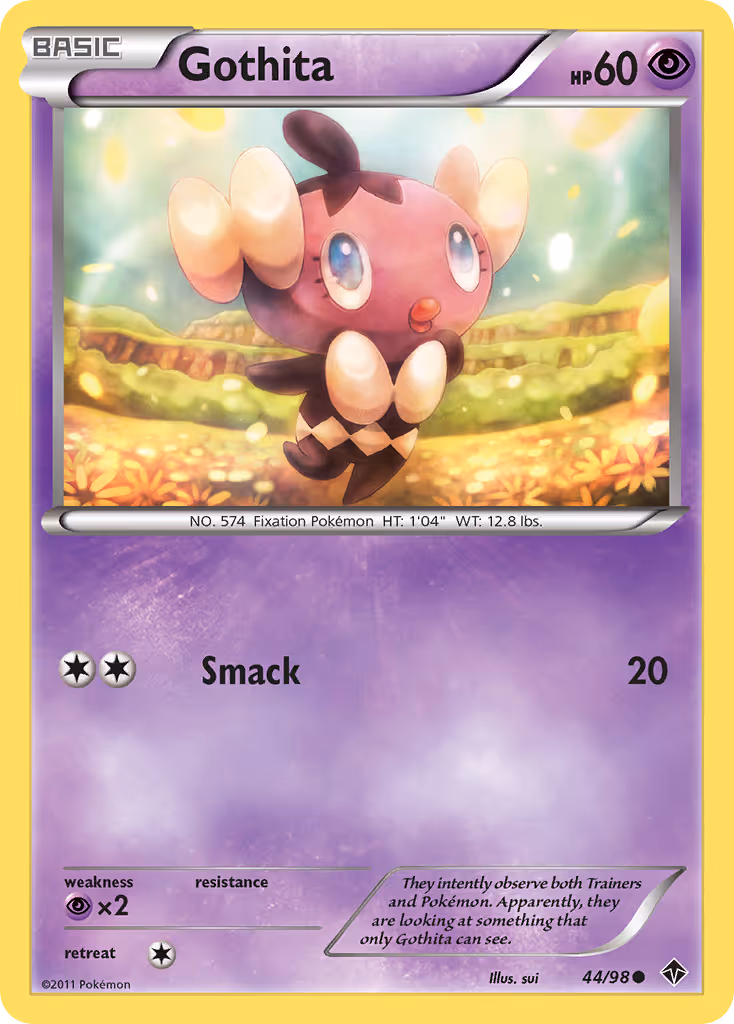 Gothita 44/98 Pokemon card