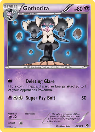 Gothorita 46/98 Pokemon card