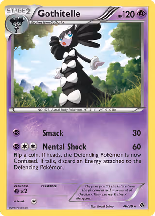 Gothitelle 48/98 Pokemon card