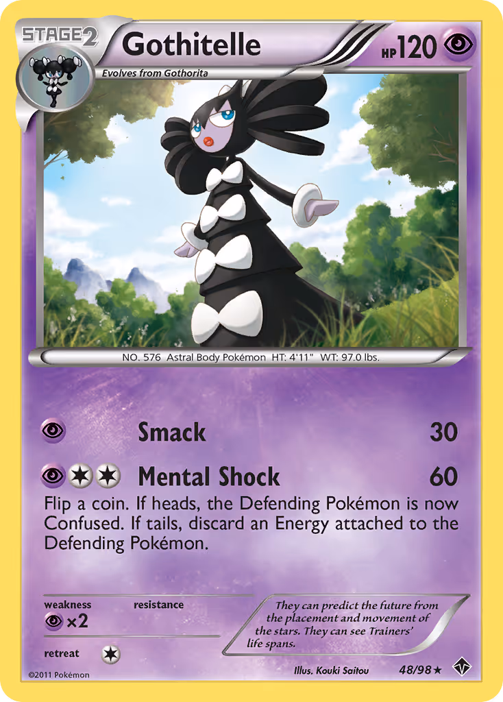Gothitelle 48/98 Pokemon card