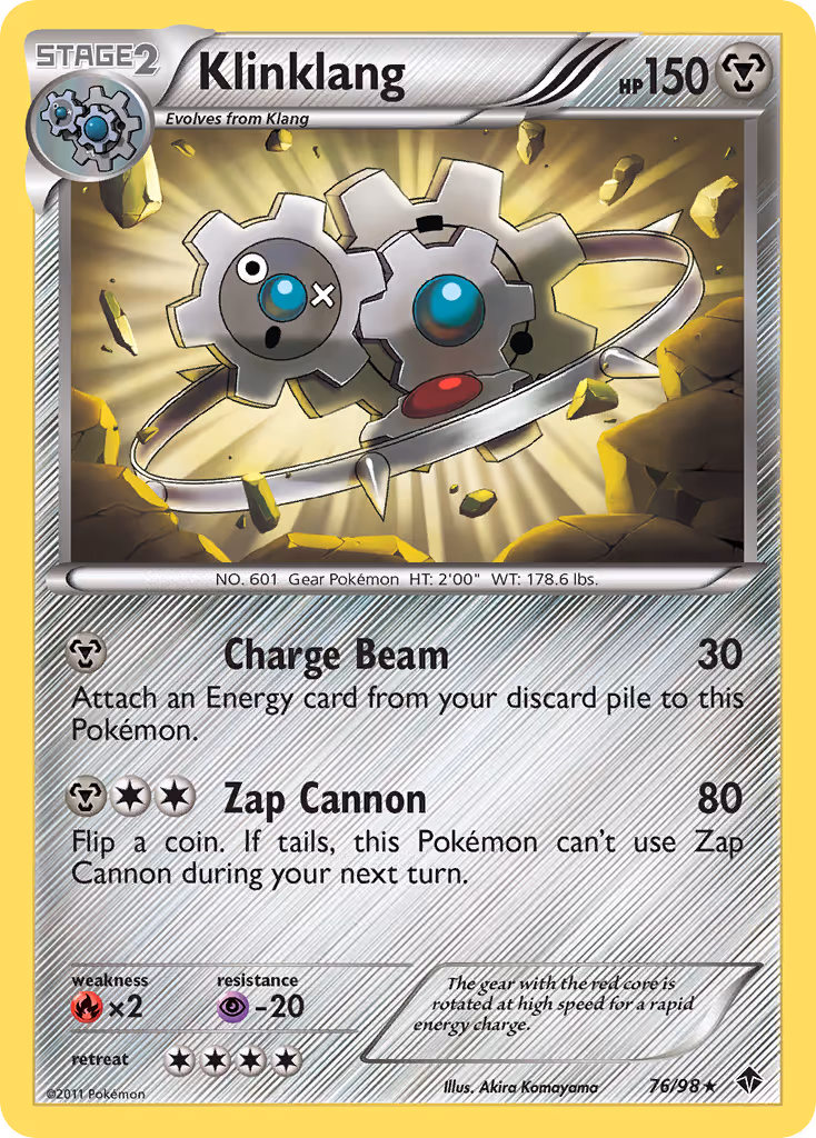 Klinklang 76/98 Pokemon card