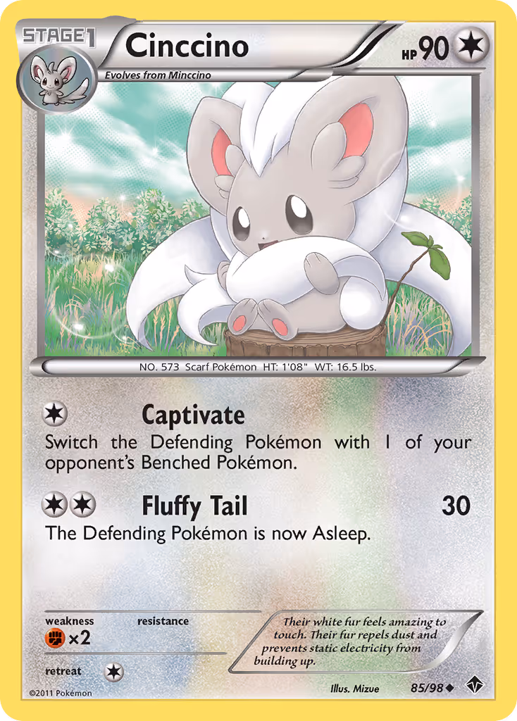 Cinccino 85/98 Pokemon card