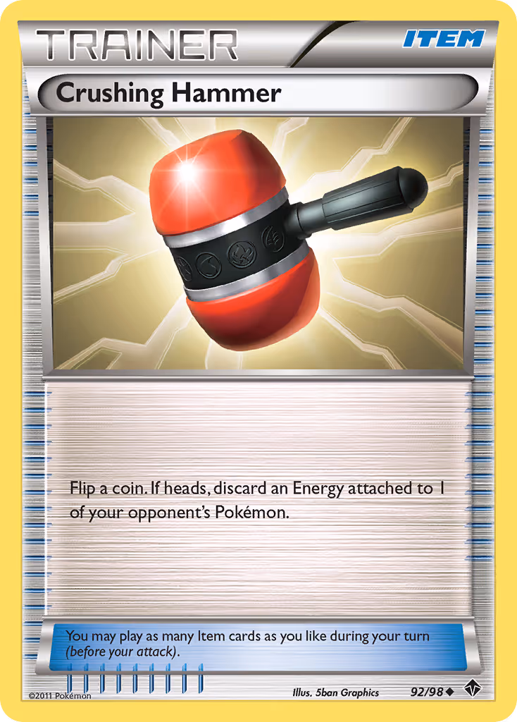 Crushing Hammer 92/98 Pokemon card