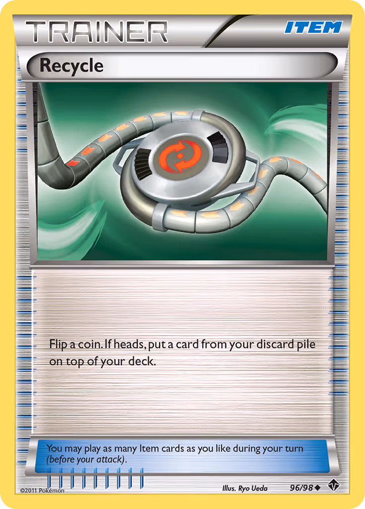 Recycle 96/98 Pokemon card