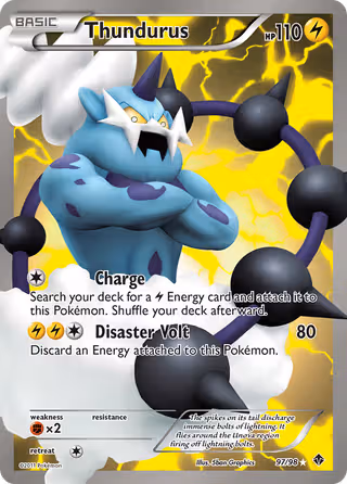 Thundurus 97/98 Pokemon card