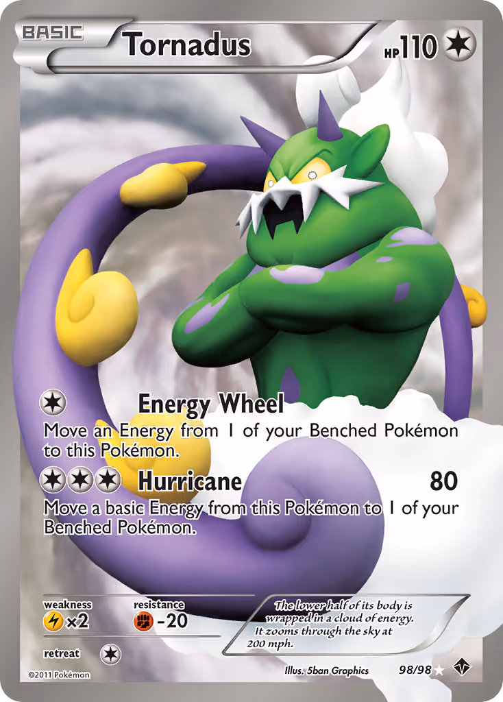 Tornadus 98/98 Pokemon card