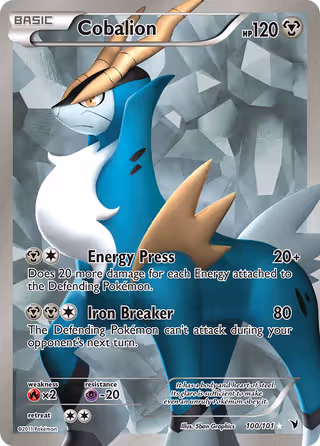 Cobalion 100/101 Pokemon card