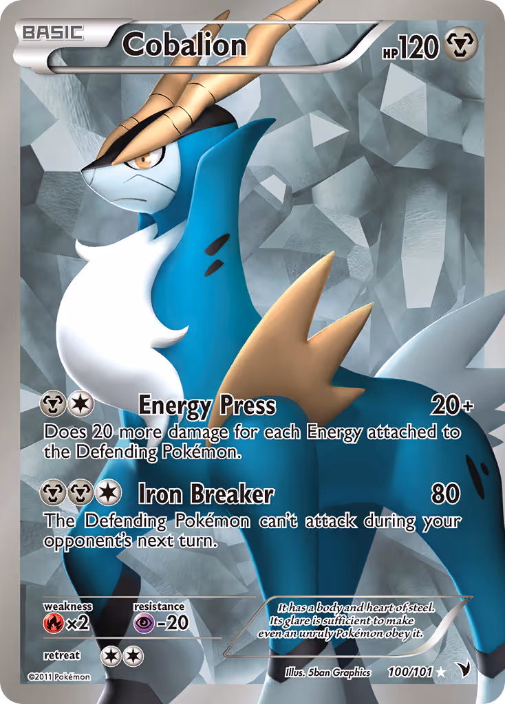 Cobalion 100/101 Pokemon card