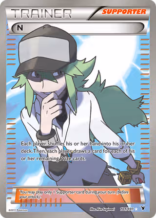N 101/101 Pokemon card