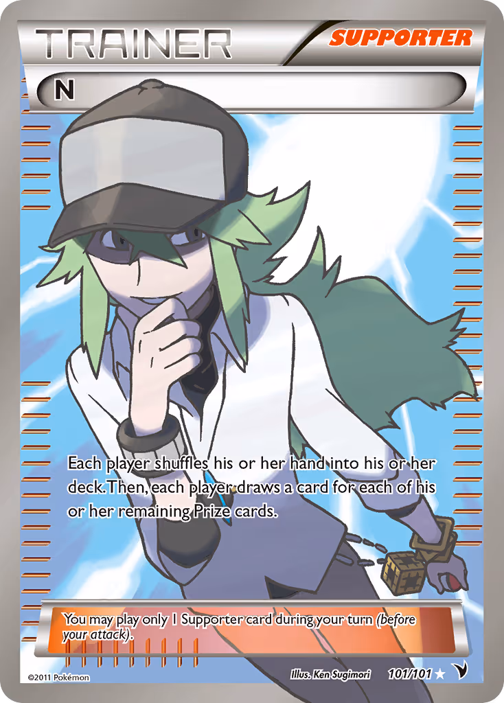 N 101/101 Pokemon card