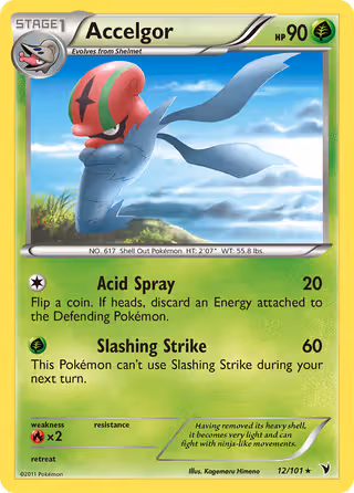 Accelgor 12/101 Pokemon card