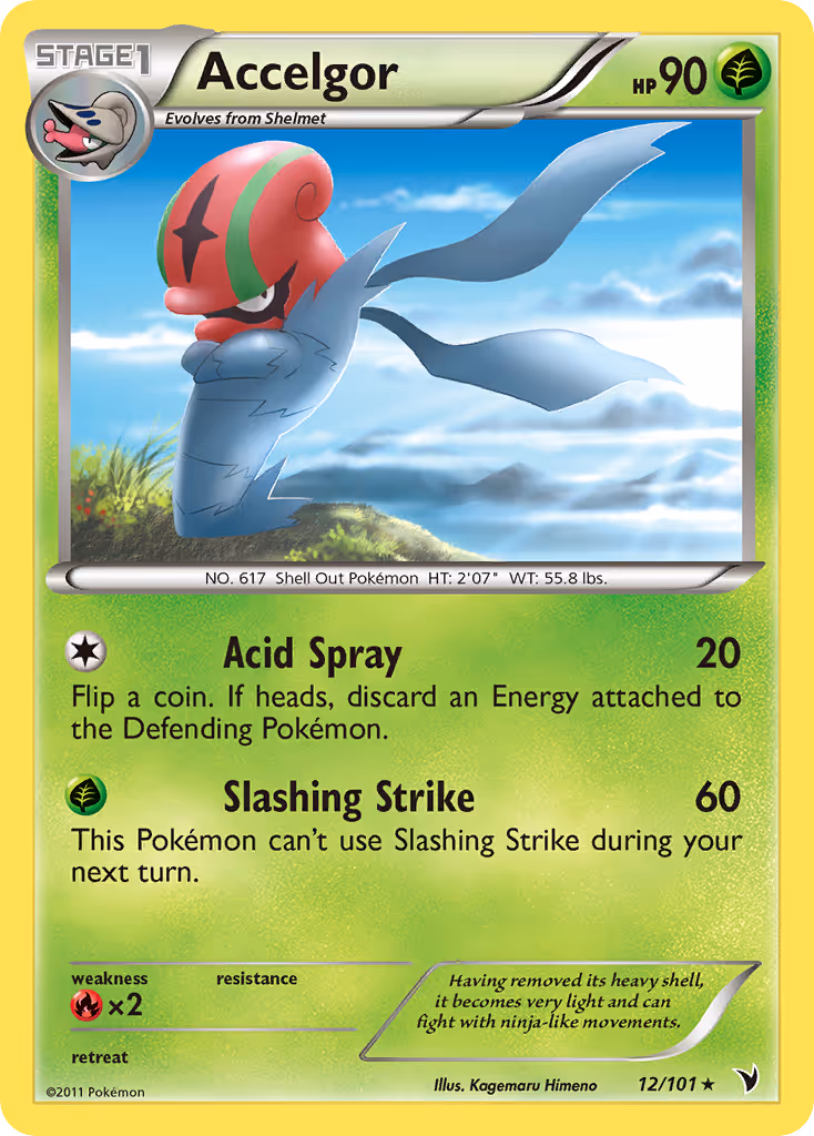Accelgor 12/101 Pokemon card