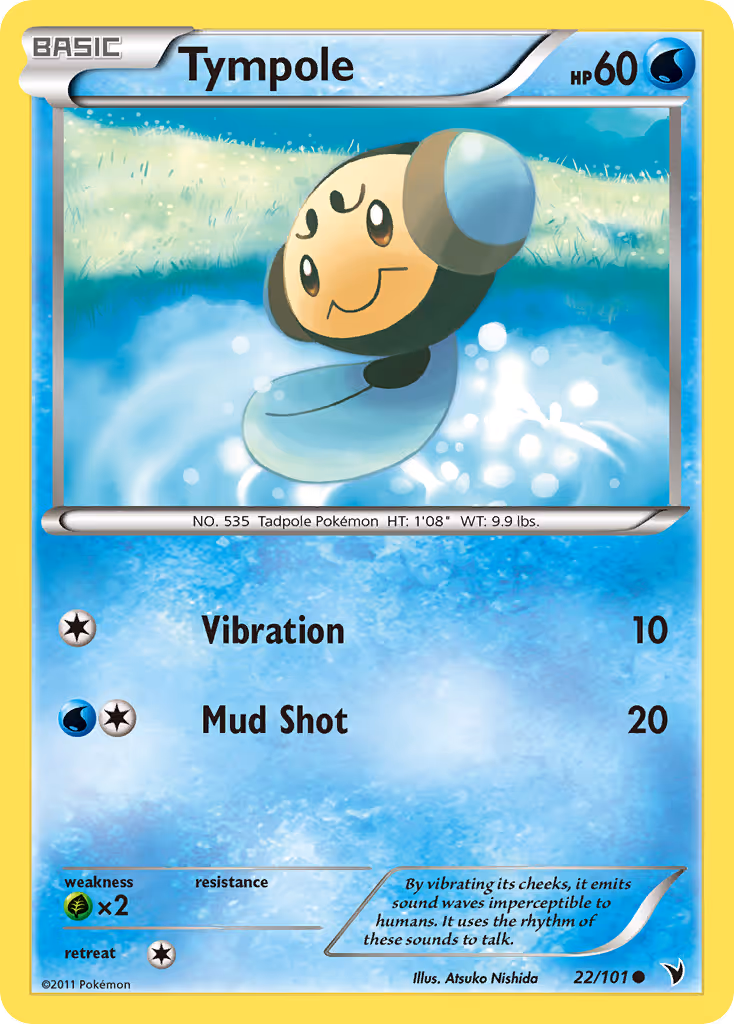Tympole 22/101 Pokemon card