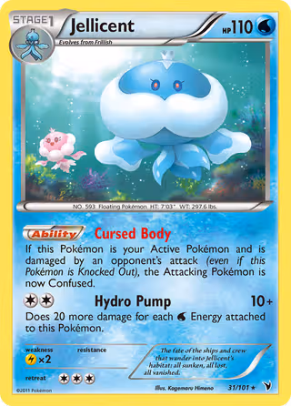 Jellicent 31/101 Pokemon card