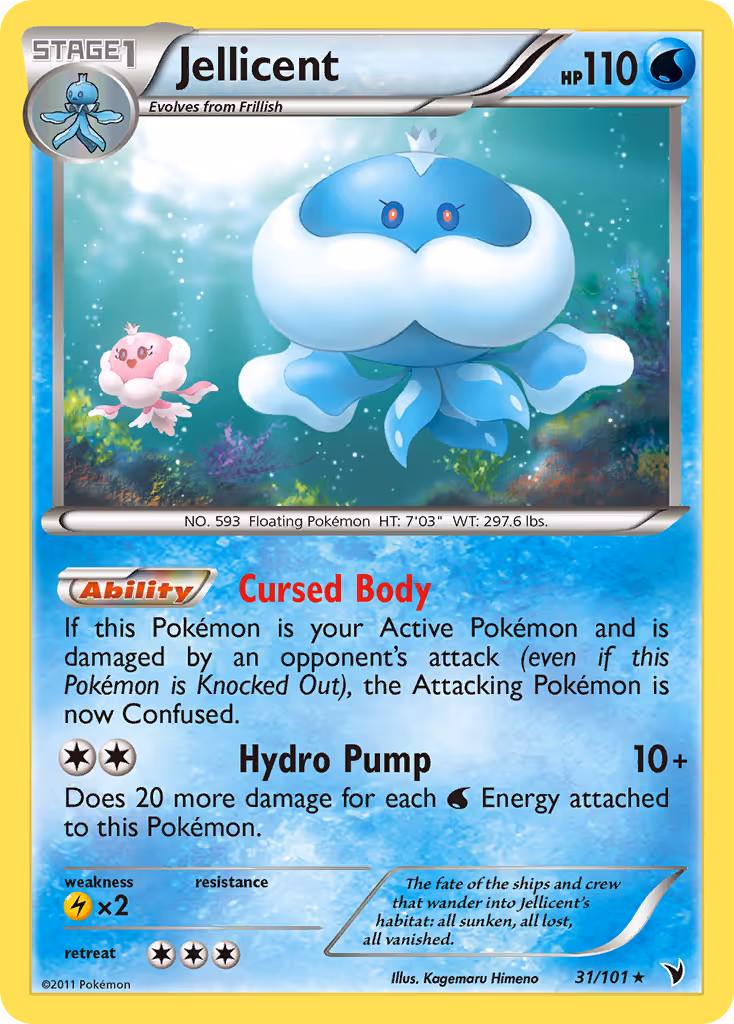 Jellicent 31/101 Pokemon card