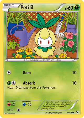 Petilil 4/101 Pokemon card