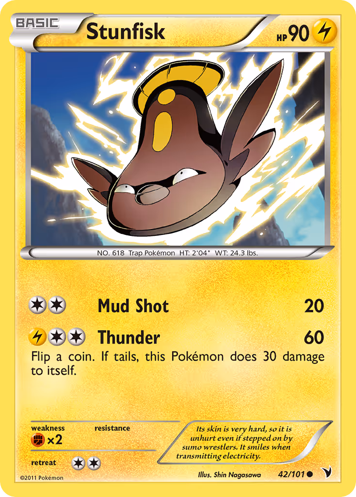 Stunfisk 42/101 Pokemon card