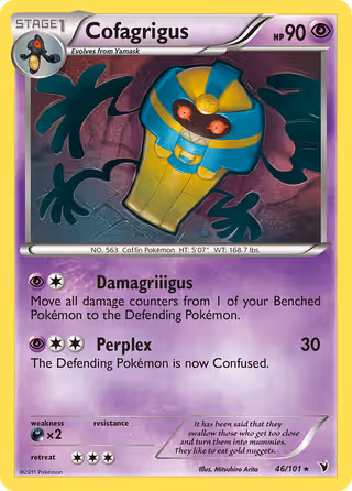 Cofagrigus 46/101 Pokemon card