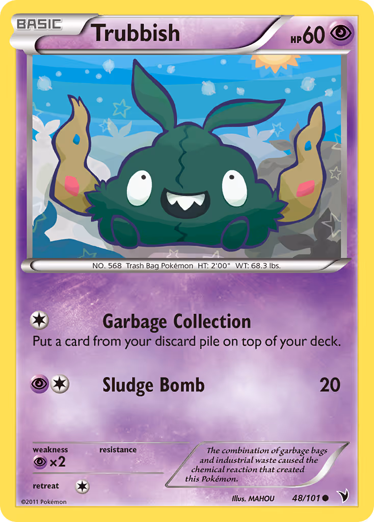 Trubbish 48/101 Pokemon card