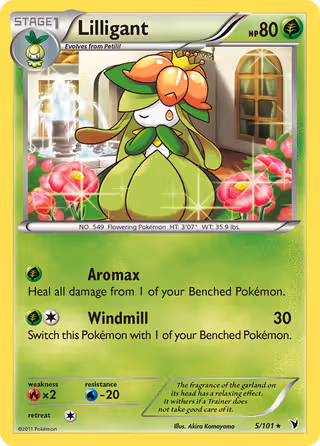 Lilligant 5/101 Pokemon card