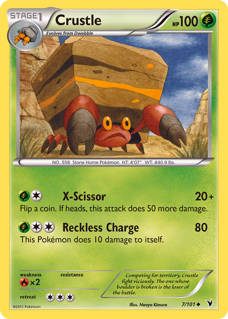 Crustle 7/101 Pokemon card